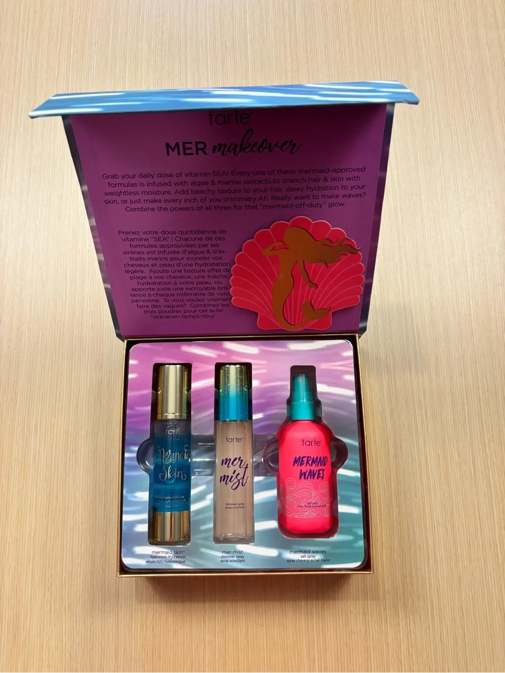 Tarte Mer-Makeover Vault Limited Edition Mermaid Waves Skincare Hair Set